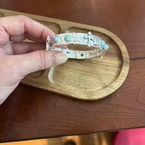 Silver and Turquoise Bracelet